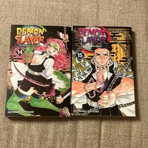 Demon Slayer Manga Volumes 14 & 15